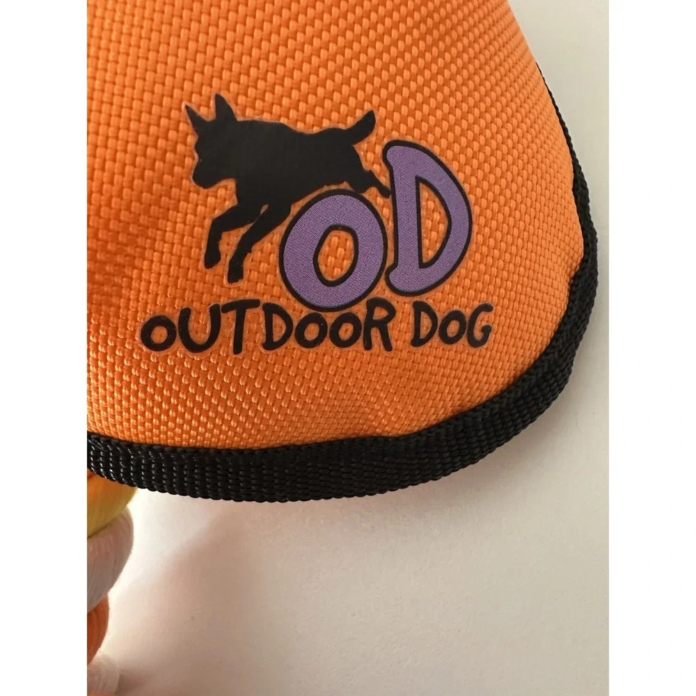 New afp All‎ For Paws Halloween Dog Toy Candy Corn with Rope Squeaker Push